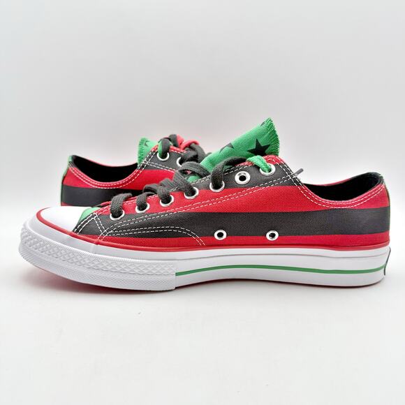 Converse Mens Chuck Taylor All Star 70 Ox Denim Tears Sneakers 9 Red Canvas NWOB - Picture 6 of 11